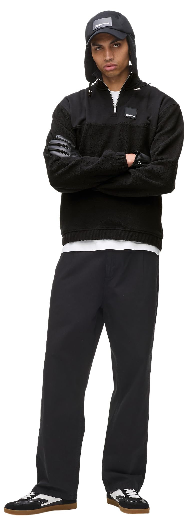 KARL LAGERFELD JEANS Herren Regular Polar Fleece Zip Sweatshirt