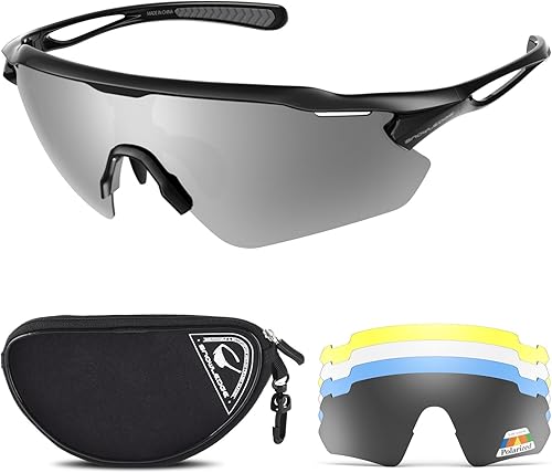 Gafas de ciclismo, TR90 Marco irrompible Polarizado Anti-UV400 Gafas de sol deportivas