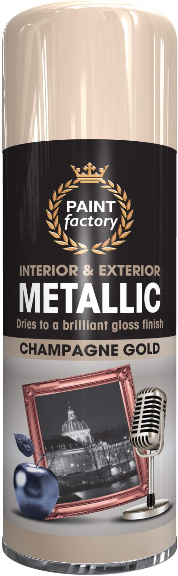 Paint Factory Metallic Paint Champagne Gold, 400 ml