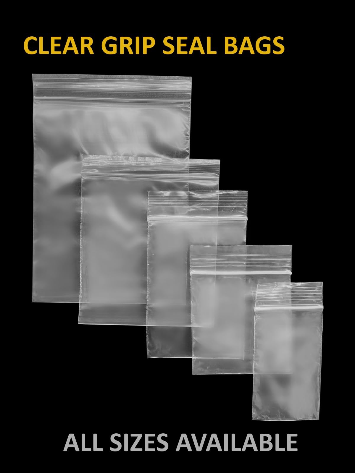 100 bolsas reutilizables de plástico transparente resellables, ideales para congelar y almacenar alimentos, joyas, medecine, elige tu tamaño (15 x 20 pulgadas)