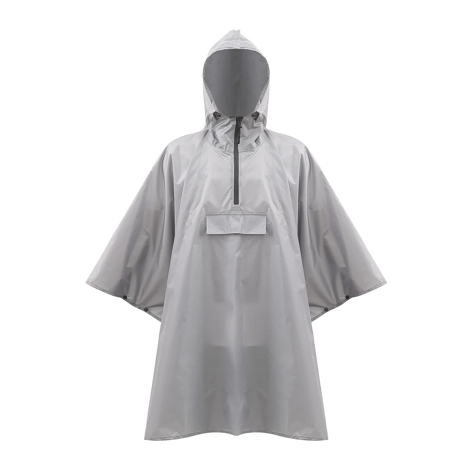 Poncho Antipioggia for Esterni, Escursionismo, Alpinismo, Campeggio, Equitazione, Tasca con Mezza Cerniera, Mantello con Cappuccio