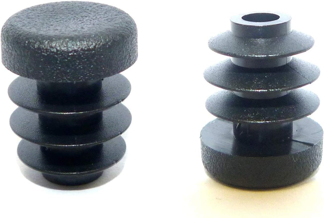 OGC(10 Pack) - 5/8 Inch OD Round Black for Plastic Plug by Cap Cover Tube Durable Chair Glide Insert Finishing Plugs