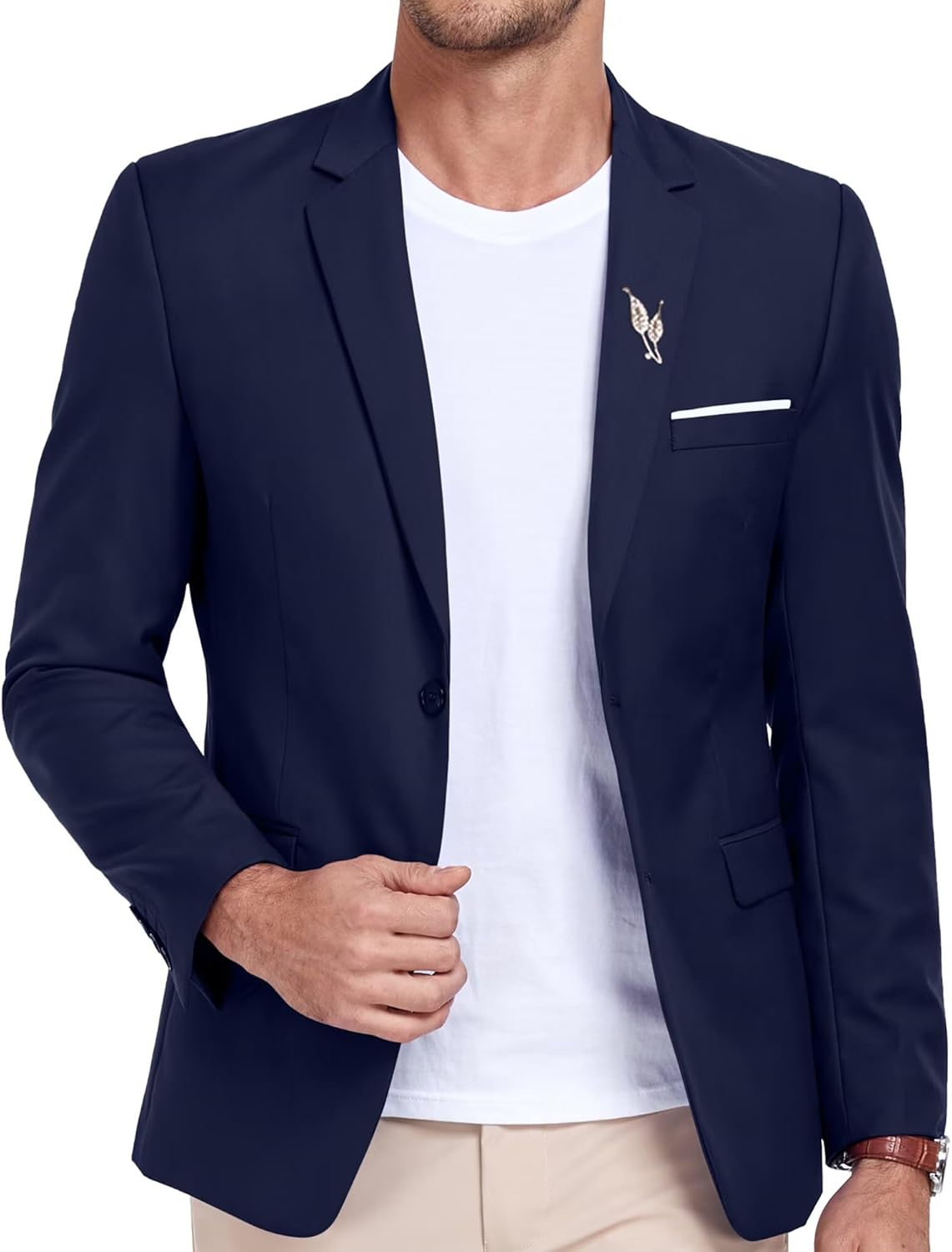 Men's Casual Suit Blazer Tux Separates Jacket Slim Fit 2 Button Lightweight Men Suits Sport Coats for Wedding Prom Party - Image 3