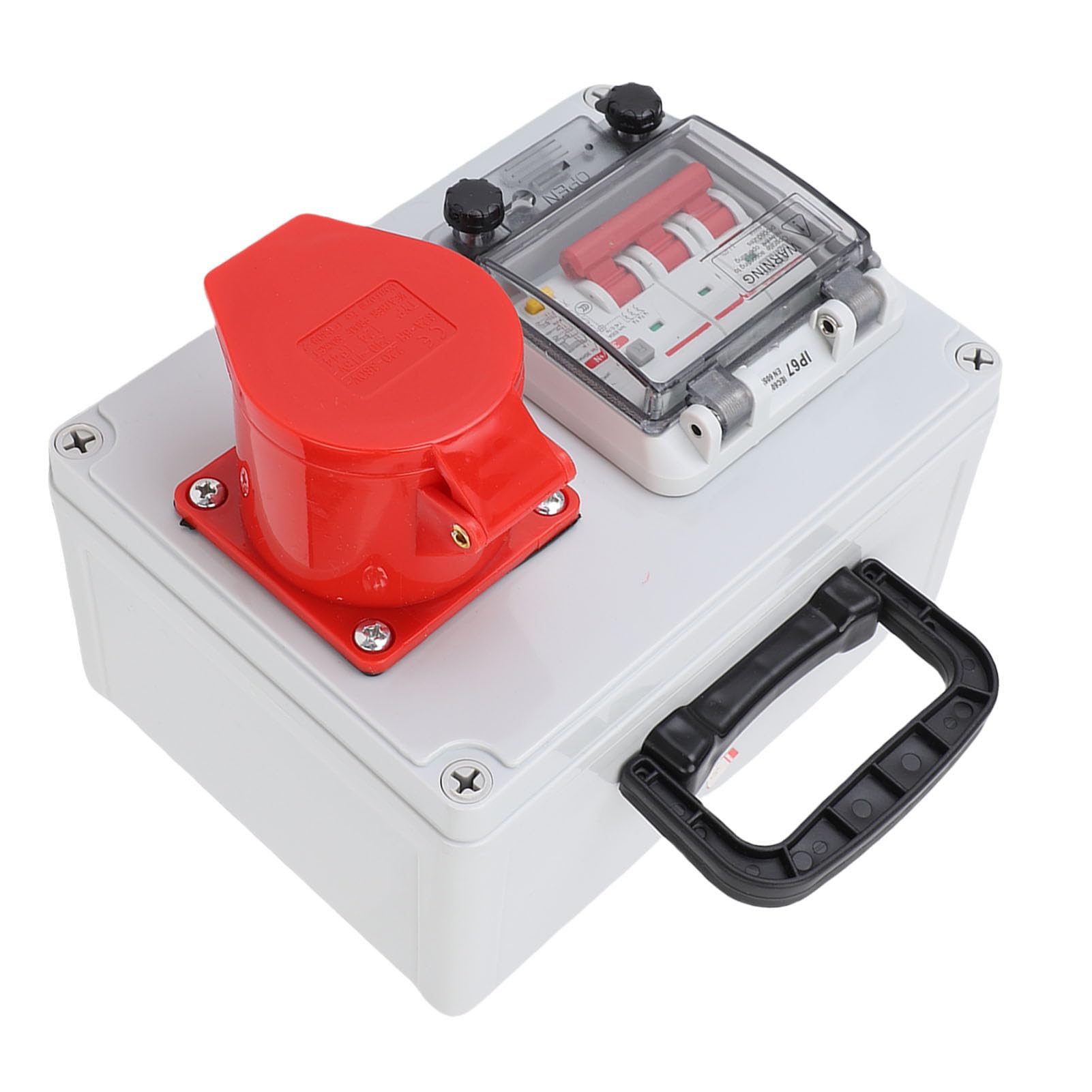 LiebeWH Scatola per Prese Elettriche Portatile Industriale Resistente Agli Urti per Officine da Cantiere 200x150x100mm Adatta per Generatori di Distribuzione di Energia Solare