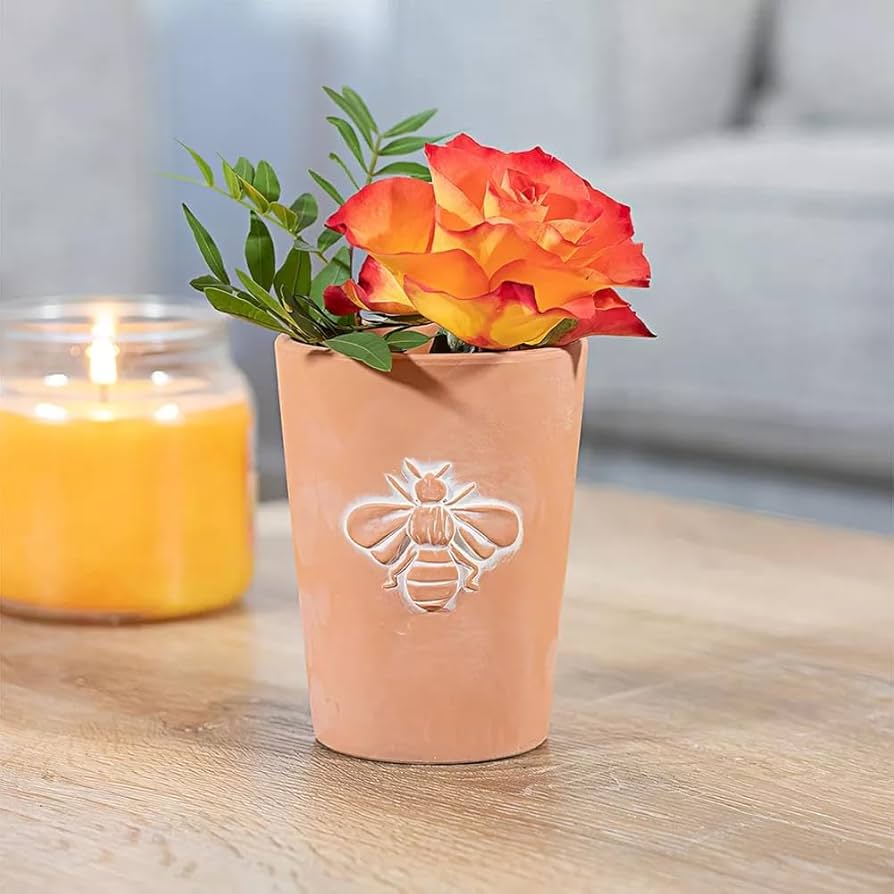 希少英国製デコレーションテラコッタポット マウス/ネズミと樹木の装飾 20cm 希少英国製デコレーションテラコッタポット マウス/ネズミと樹木