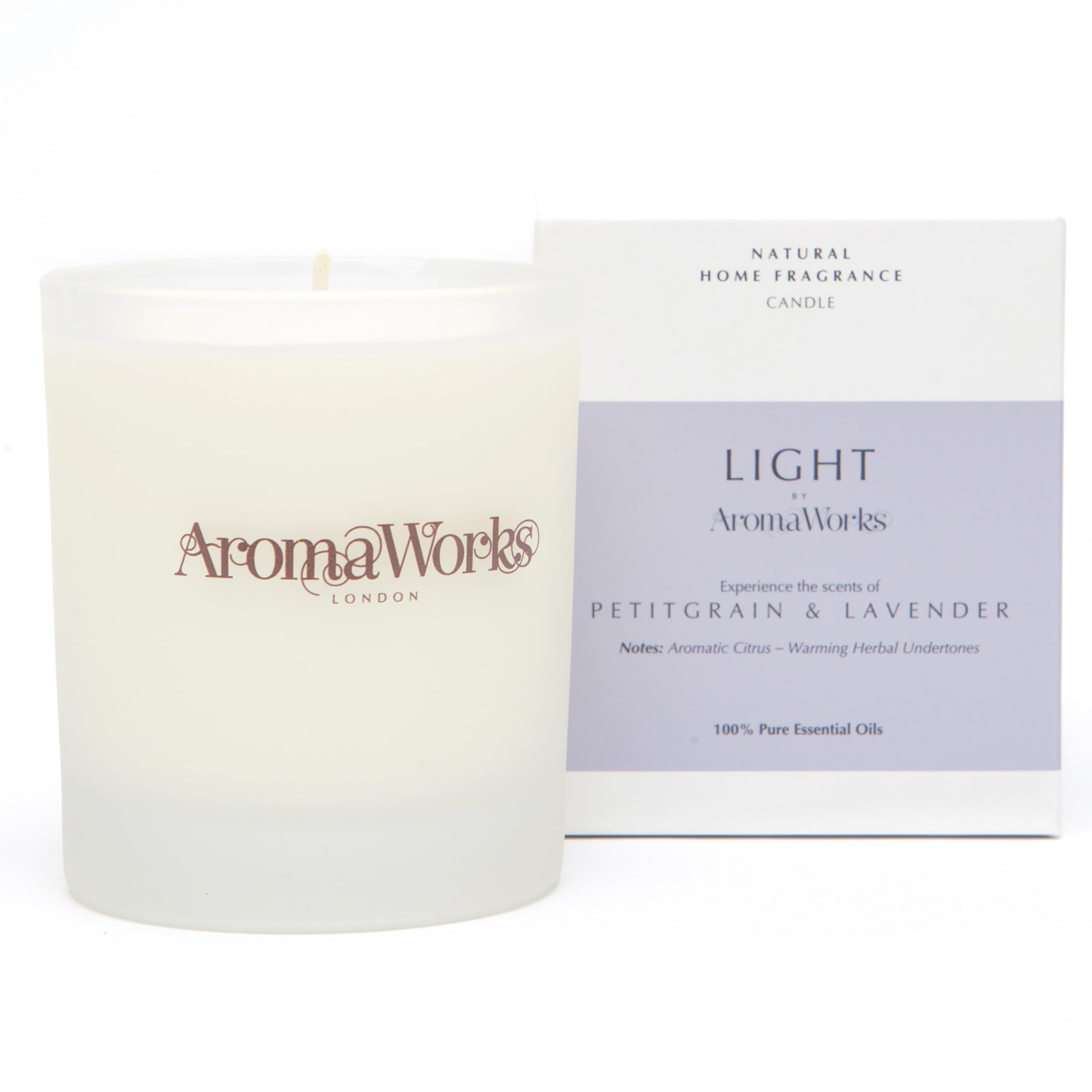 Aromaworks London Candle - Petitgrain & Lavender, 30cl