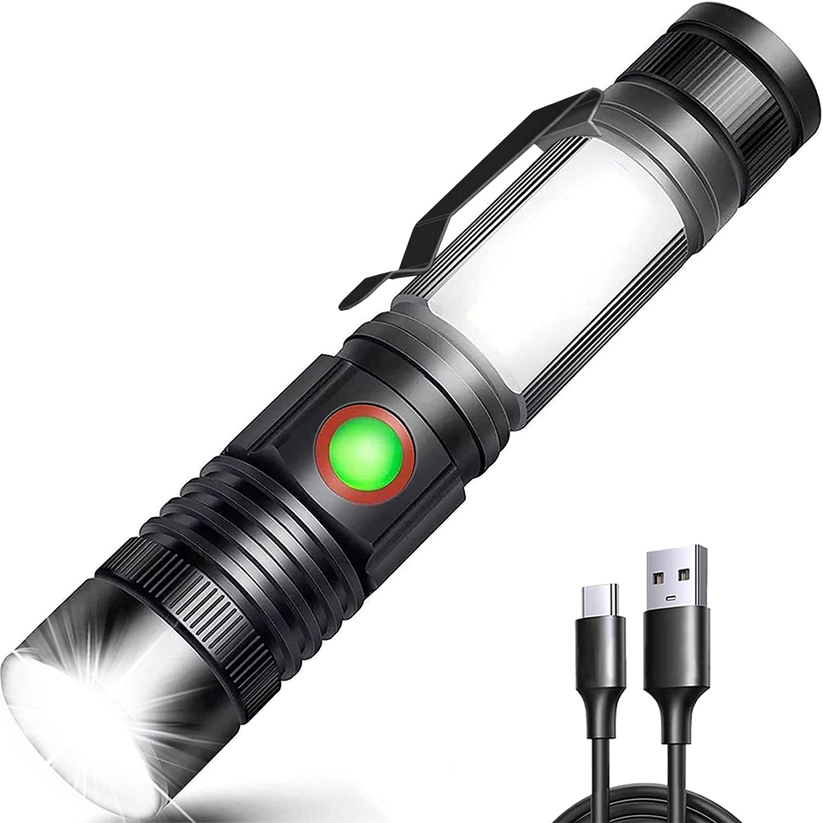 Amazon | REHKITTZ 懐中電灯 ledライト 超高輝度1600ルーメン ハンディ