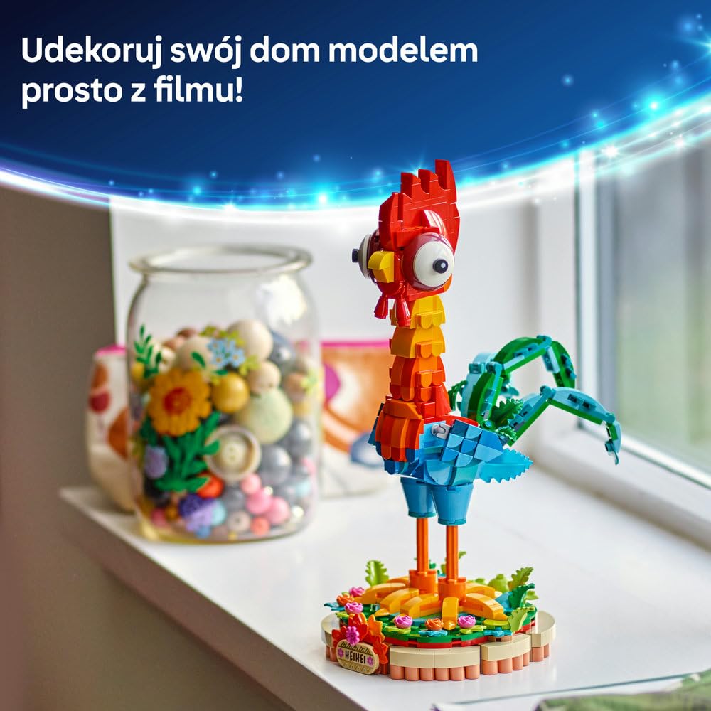 LEGO Disney Heihei 43272 | Figurka z filmu, zestaw do budowania, prezent dla fana Disneya 9+, 566 elementów