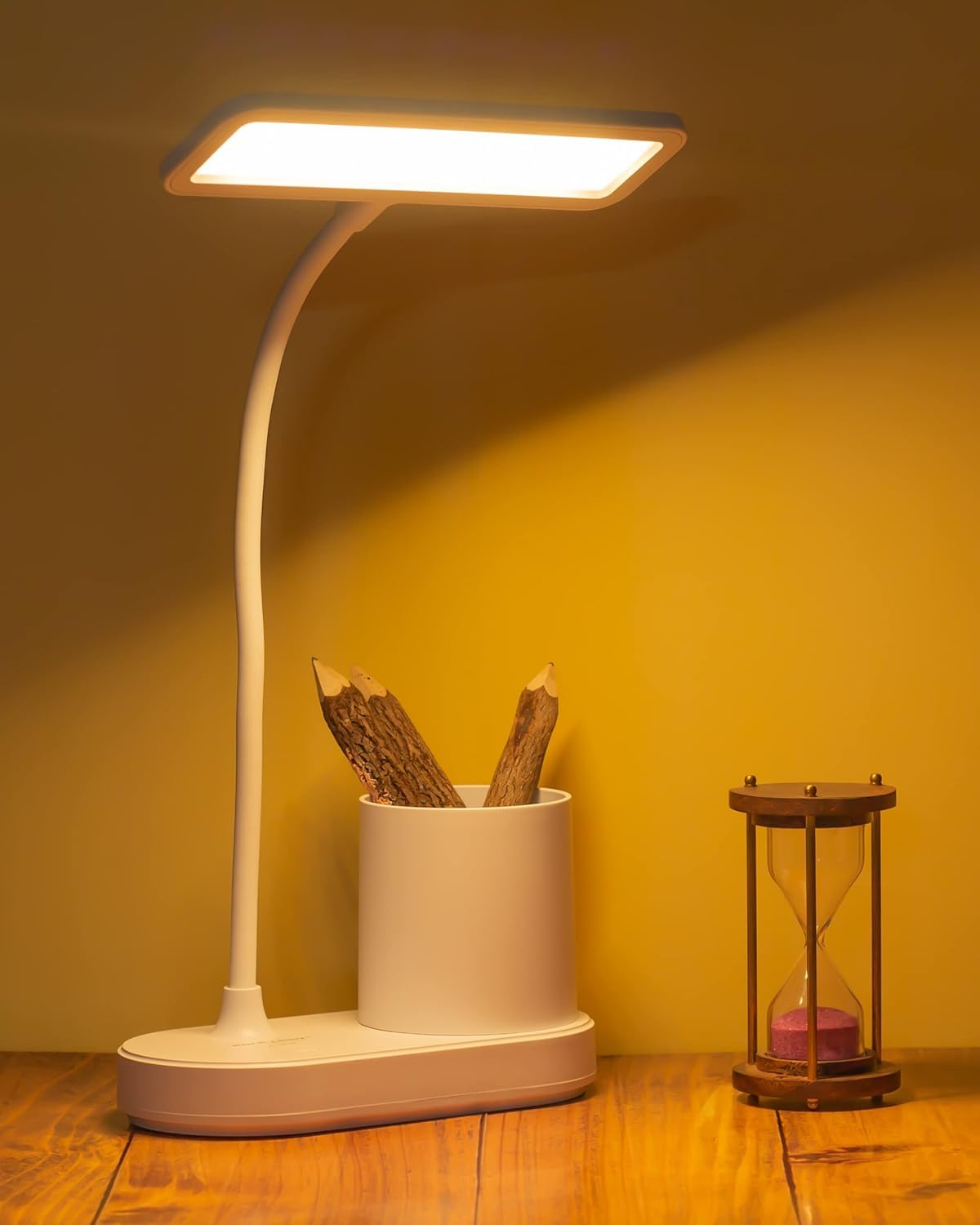 Gesto Rechargeable Battery Operated Desk Lamp – 3 Color Changing Led Light Study Lamp for Students, Night Light for Study Room | Work from Home Portable Reading Light with Mobile Holder & Pen Holder (B0DCK6881S) Amazon Price History, Amazon Price Tracker