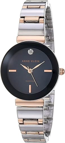 Anne Klein - Reloj de pulsera para mujer con esfera de diamante auténtico