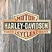 Harley-Davidson Distressed Long Bar & Shield Tin Sign 15.5 x 9.5 Inch 2010131