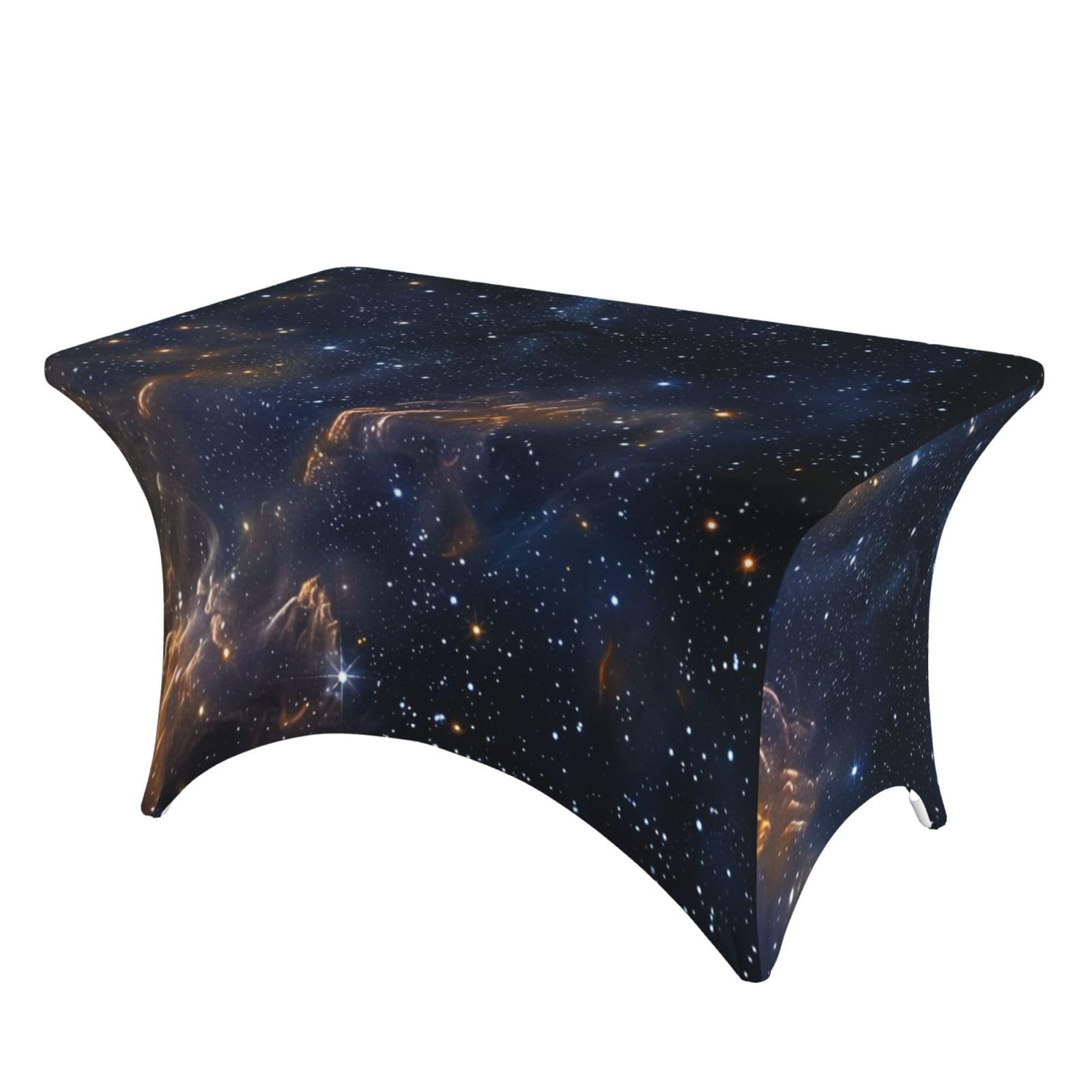 Nappe imprimée Nuit étoilée en tissu lavable pour buffet de mariage