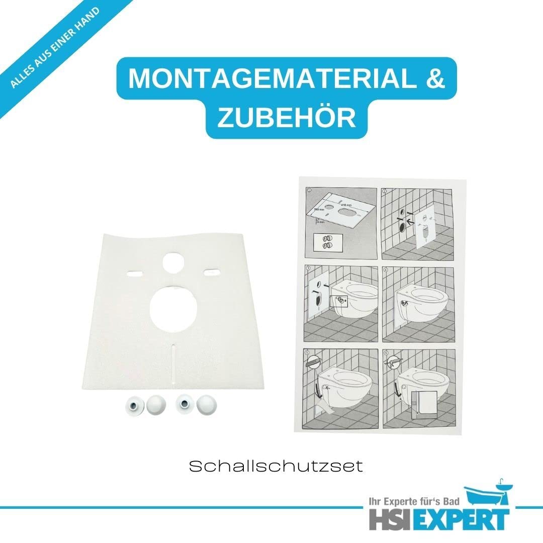 Duofix Spülkasten Drückerplatte schwarz matt Comfort Design WC Komplettset