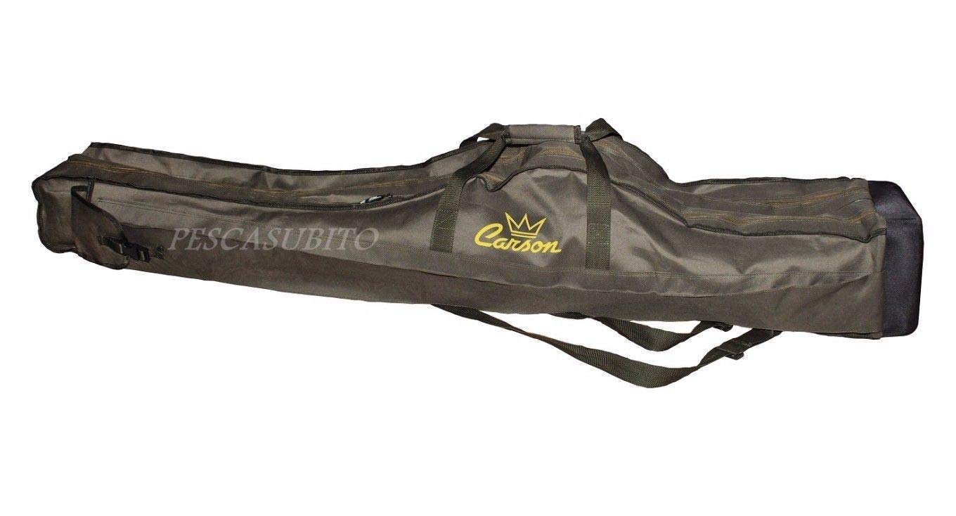 Pescasubito.com Fodero Porta canne 3000/2 160cm Verde Sacca Borsa Doppio surfcasting Bolognese
