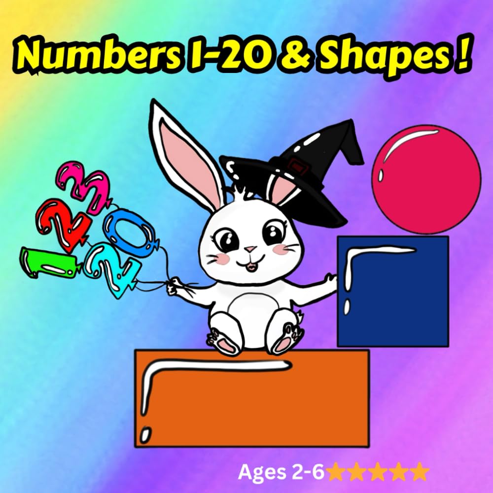 Numbers 1-20 & Shapes !: Fun Counting, Tracing & Coloring for Ages 2-6 (Little Hands Coloring Series)
