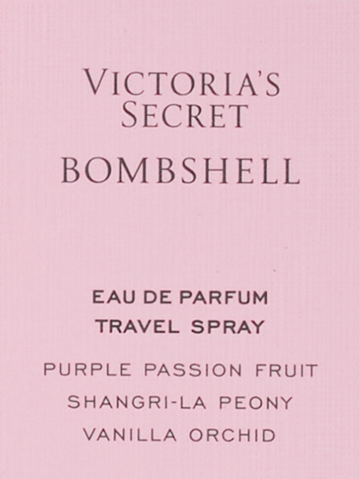 Victoria's Secret Bombshell Eau de Parfum Travel Spray, Notes of Purple Passion Fruit, Shangri-La Peony & Vanilla Orchid, Mini Perfumes for Women (0.23 oz)