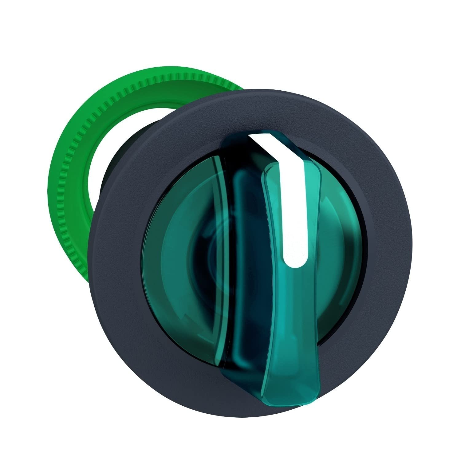 Cabeza sel.flush lum.verde Schneider 3 positions à retour bouton