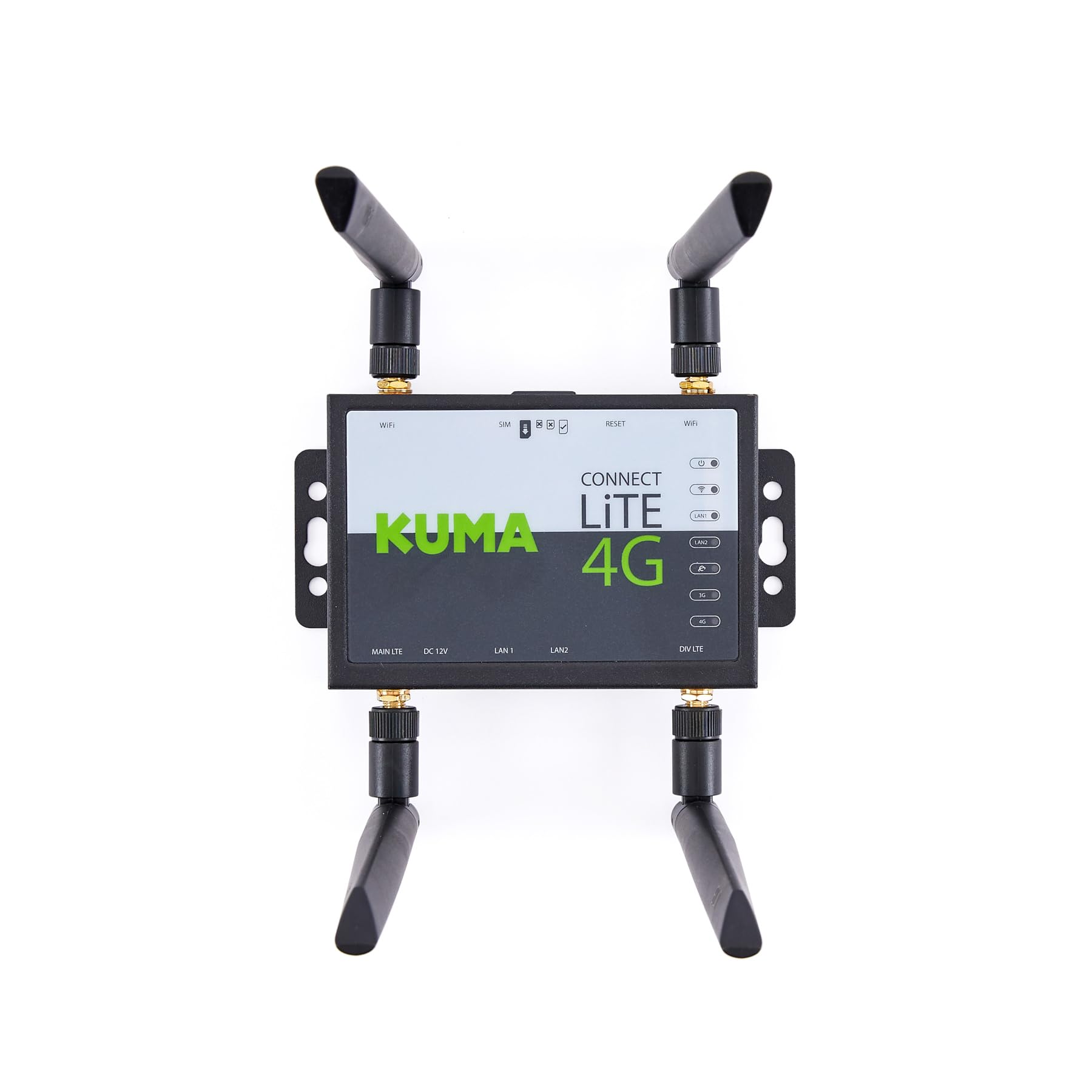 Router 4G KUMA CONNECT LiTE con slot SIM sbloccato - Router WiFi portatile 150 Mbps per casa giardino ufficio viaggio backup personale - Hotspot Internet mobile LTE - Plug&Play - 12V DC/240V AC