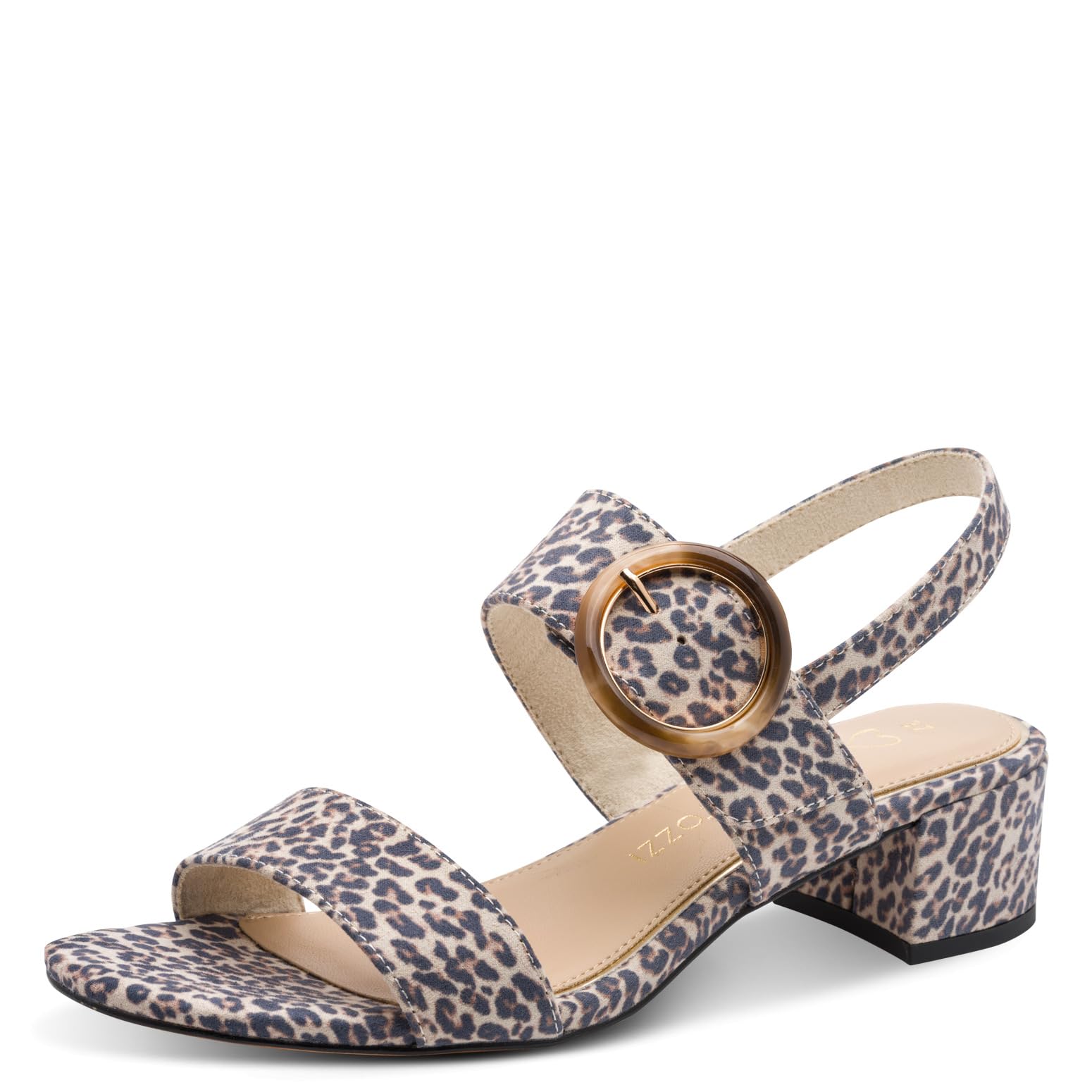 MARCO TOZZI Women Sandal soft Feel Me footbed Vegan soft lining Stylish, beige (LEO DUNE), 8.5 UK