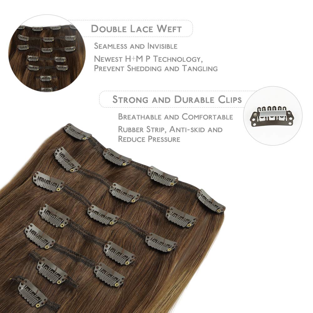 WENNALIFE Hair Extensions Clip In - Image 3