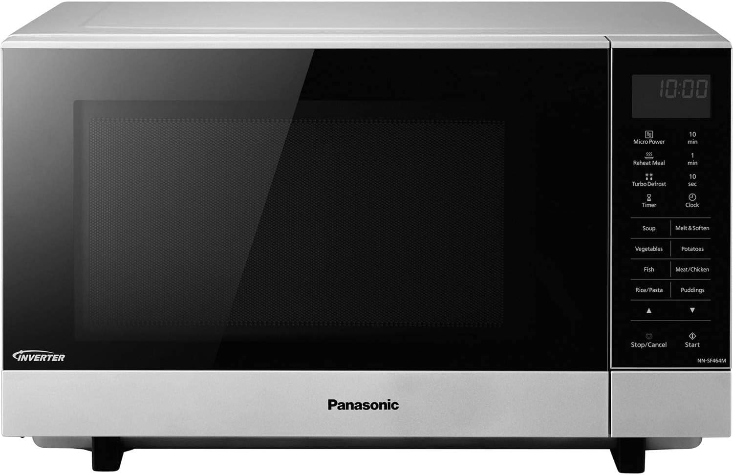 Panasonic NNSF464MBPQ Flatbed Microwave Oven, 27 Litre, Silver