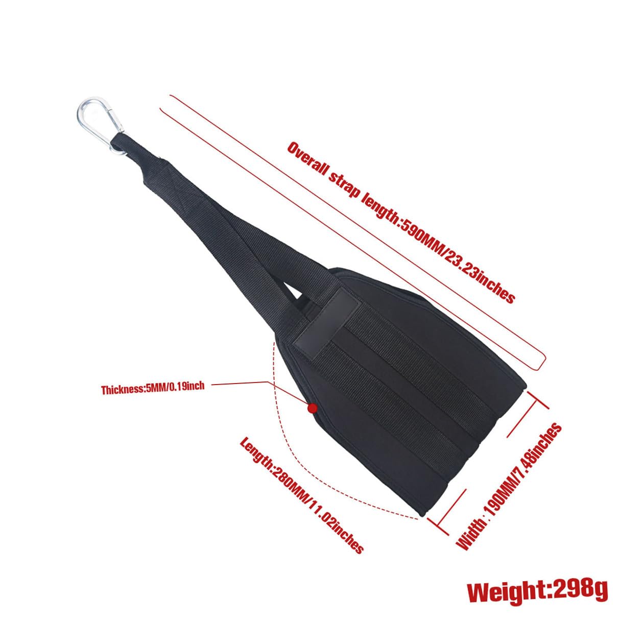 Abaodam Cinturón Voladizo De Fitness para Abdominales y Entrenamiento De Fuerza Bandas Elásticas De Resistencia Profesionales para Gimnasio para Dominadas y Ejercicios Musculares