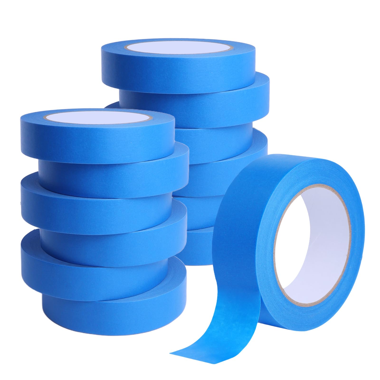 Storystore Blue Painters Tape Lot de 12 rouleaux de ruban adhésif de 3,5 cm de large x 12 m pour protéger les surfaces murales