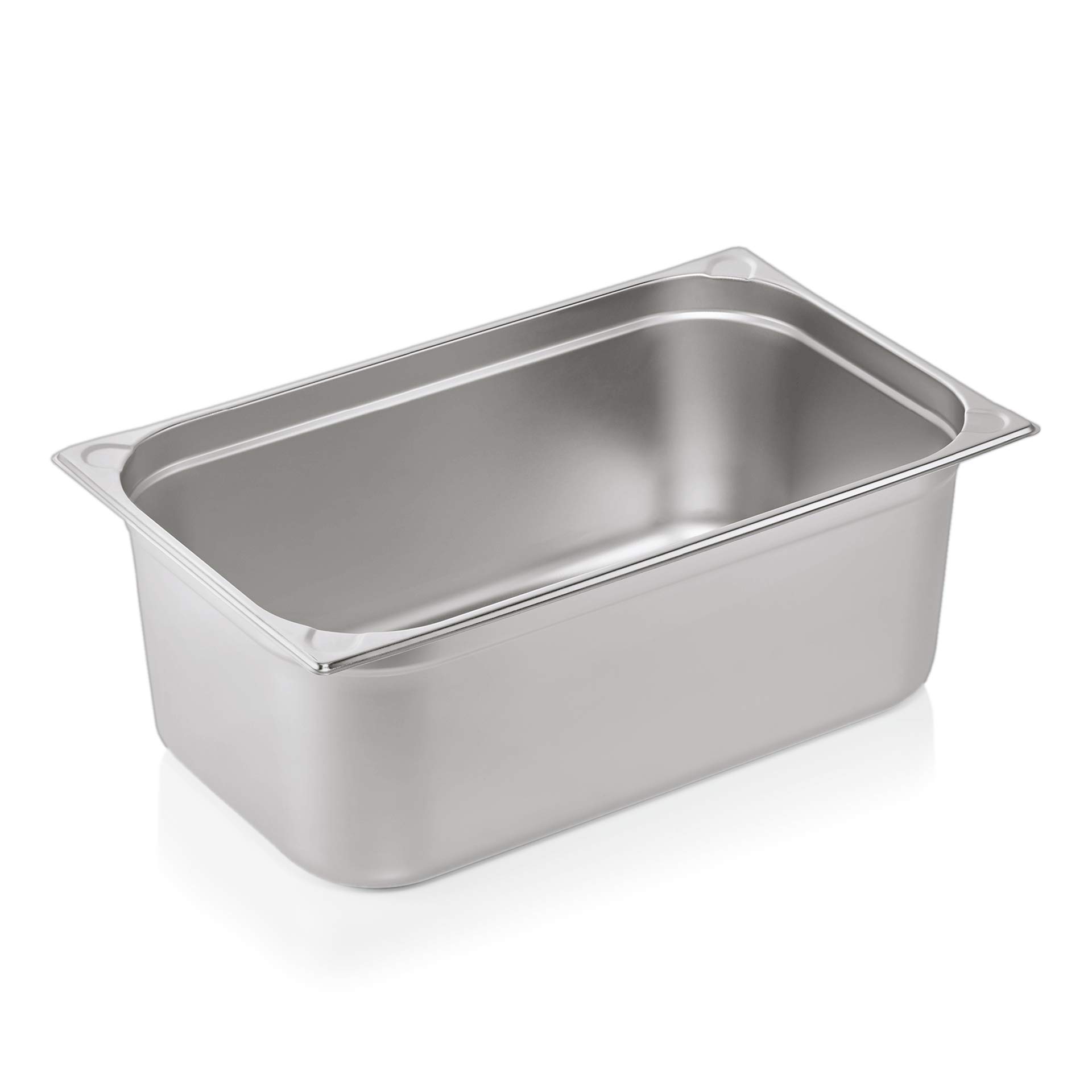 GN Behälter mit Randverstärkung durch U-Ecken -GN1/1- Container Gastronorm Pans aus Edelstahl, ideal als Sous Vide Behälter, Kombidämpfer, Chafing Dish Einsatz