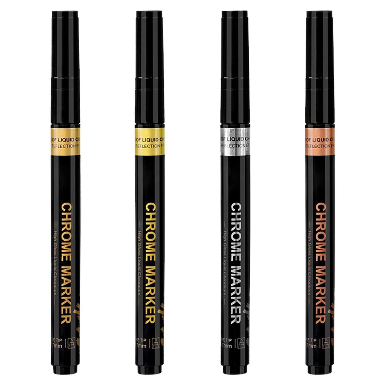 CYNOSURETECH 4 Pieces Of Markers, Waterproof Markers, Handicraft Making Accessories, Item Color Repair Pens