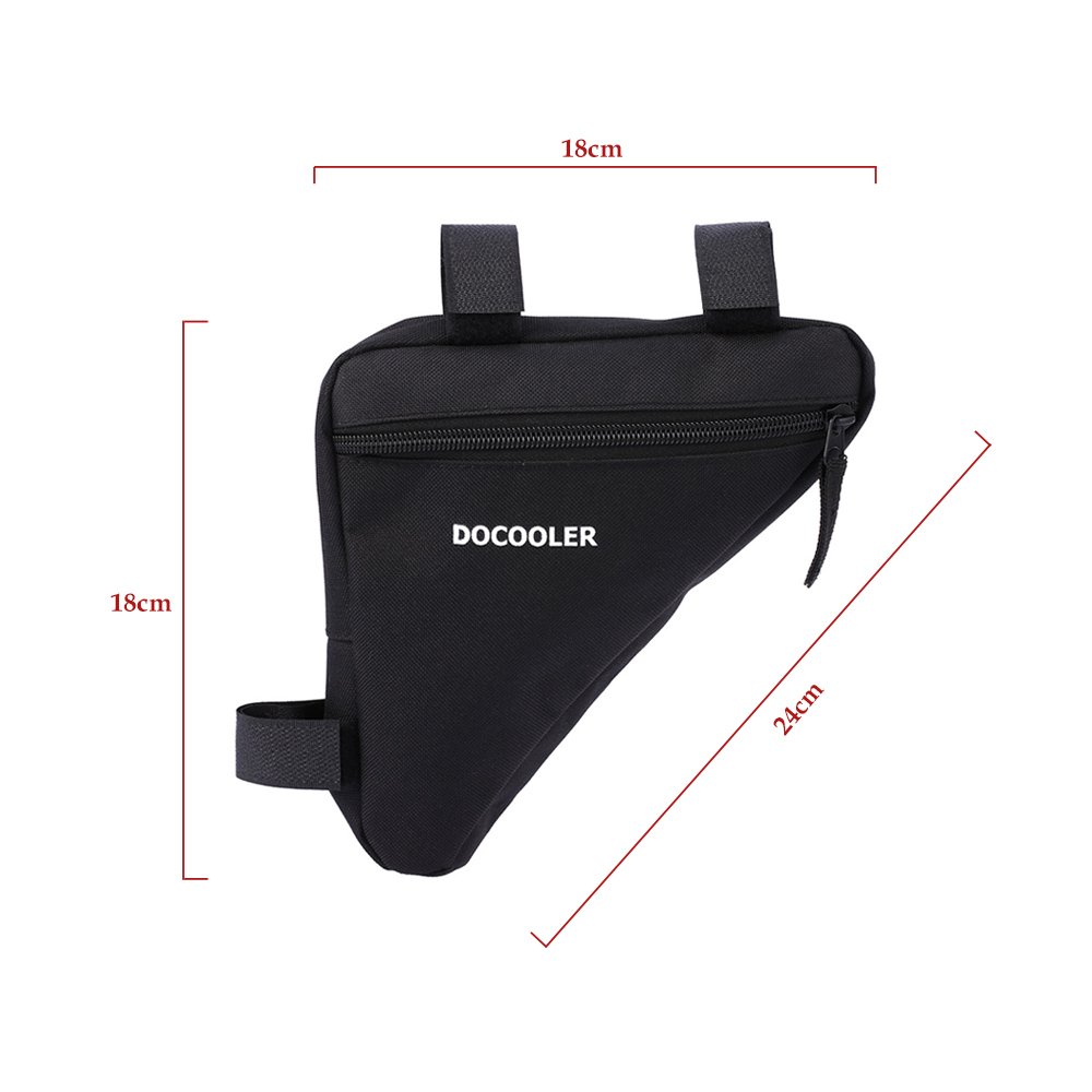 docooler Borsa Bicicletta Triangolo Tessuto di Oxford 18 * 18 * 4cm Borse da Sella per Bicicletta