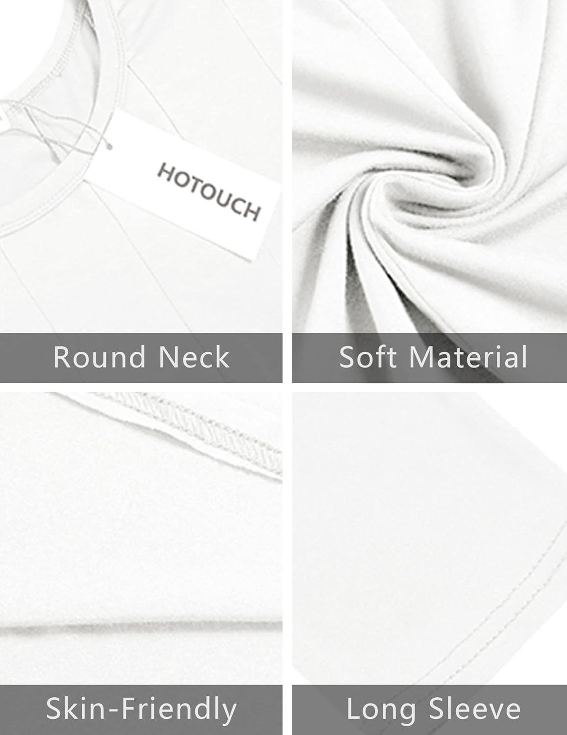 HOTOUCH Women's 3/4 Sleeve A-line and Flare Midi Long Dress - Image 5