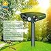 Katzenschreck Ultraschall,Solar Tiervertreiber Katzenabwehr, Ultraschall Abwehrmittel Hundeschreck Marderschreck mit Bewegungsmelder für Katzen, Hunde, Mäuse,Vögel, Marder