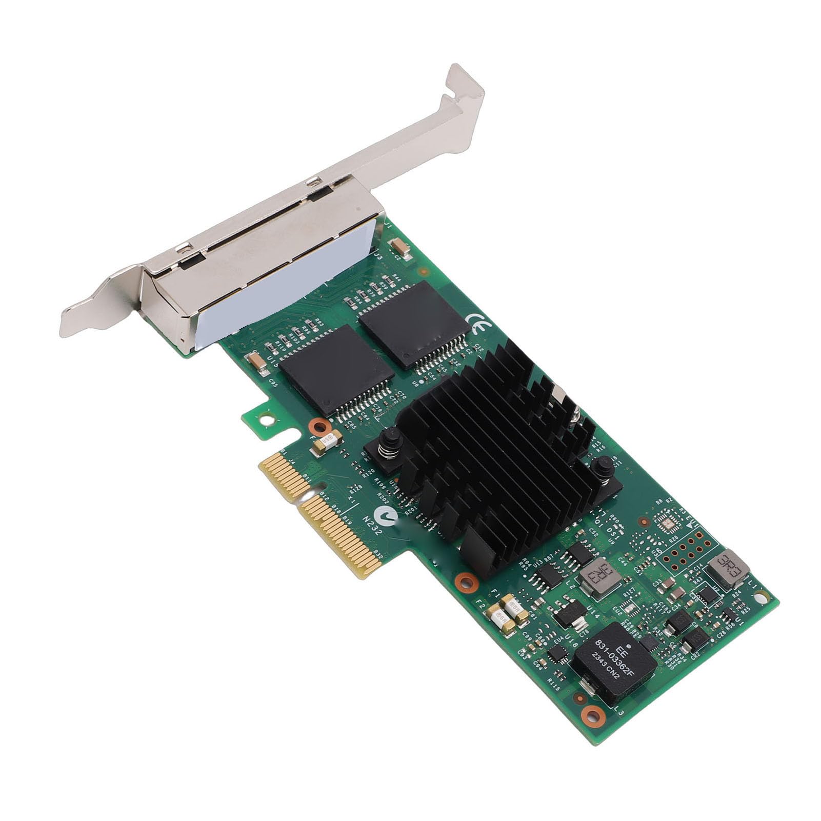Scheda di Rete Gigabit, Adattatore Ethernet PCIe 2.0 X4 a 4 Porte con Supporto Chip 82580, per Server Desktop Sistemi di Storage per Visione Artificiale Industriale
