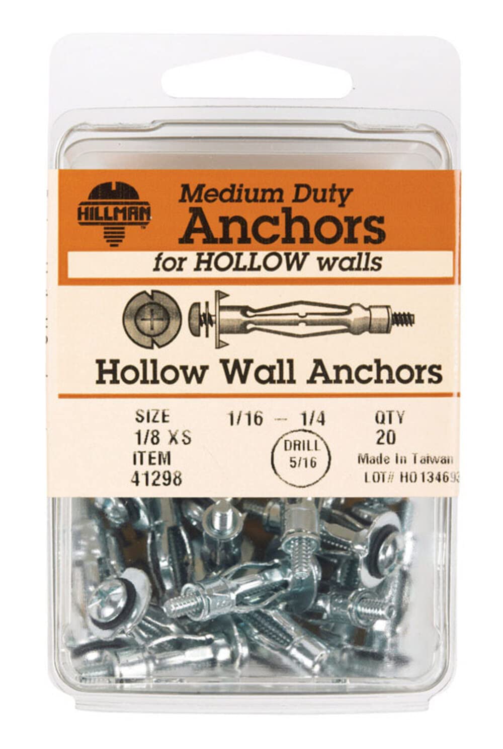 Hillman 5014 Hollow Wall Anchor Large Pack Of 5335914 Zoro, 55 OFF