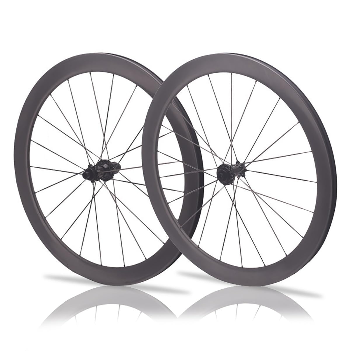 Set Di Ruote Per Bici Corsa 700C Asse Passante Fibra Di Carbonio Set Ruote