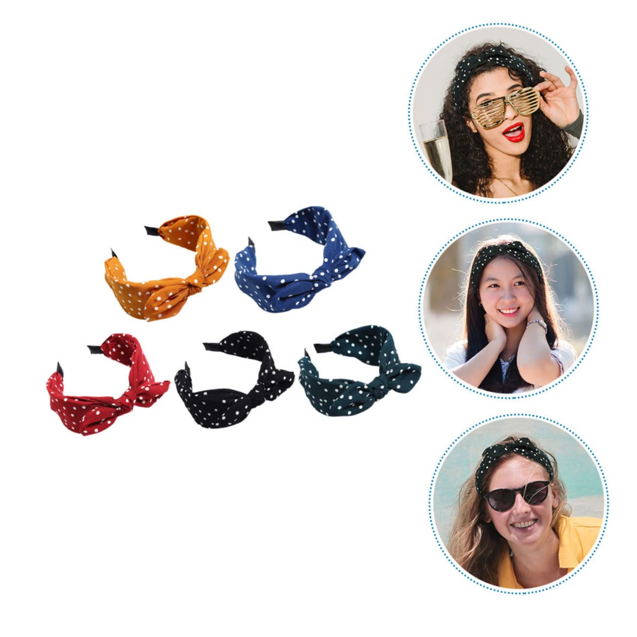 15 Piezas Diadema Con Lazo Diademas Niñas 8-12 Diadema Bandana Adornos Para El Cabello Anti-diademas Diadema Verde Tela De Las Mujeres Corbata De Moño Productos De Mujer