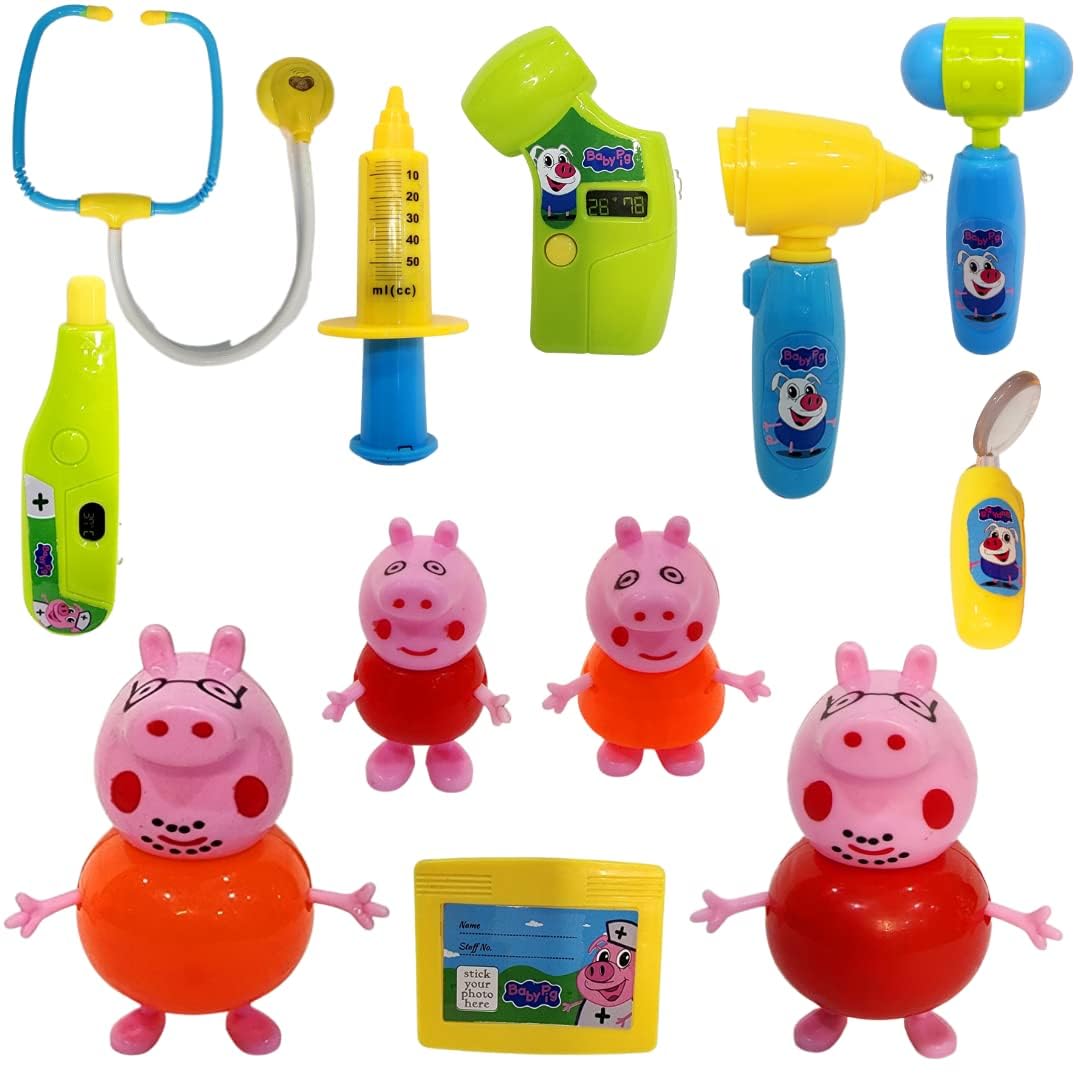 Peppa Pig Doctor Set Toys for Kids | Doctor Set for Kids | Comes with Flash and Music | Peppa Pig Family with Doctor by Quirky Little Things (B0CKC1DGF7) Amazon Price History, Amazon Price Tracker