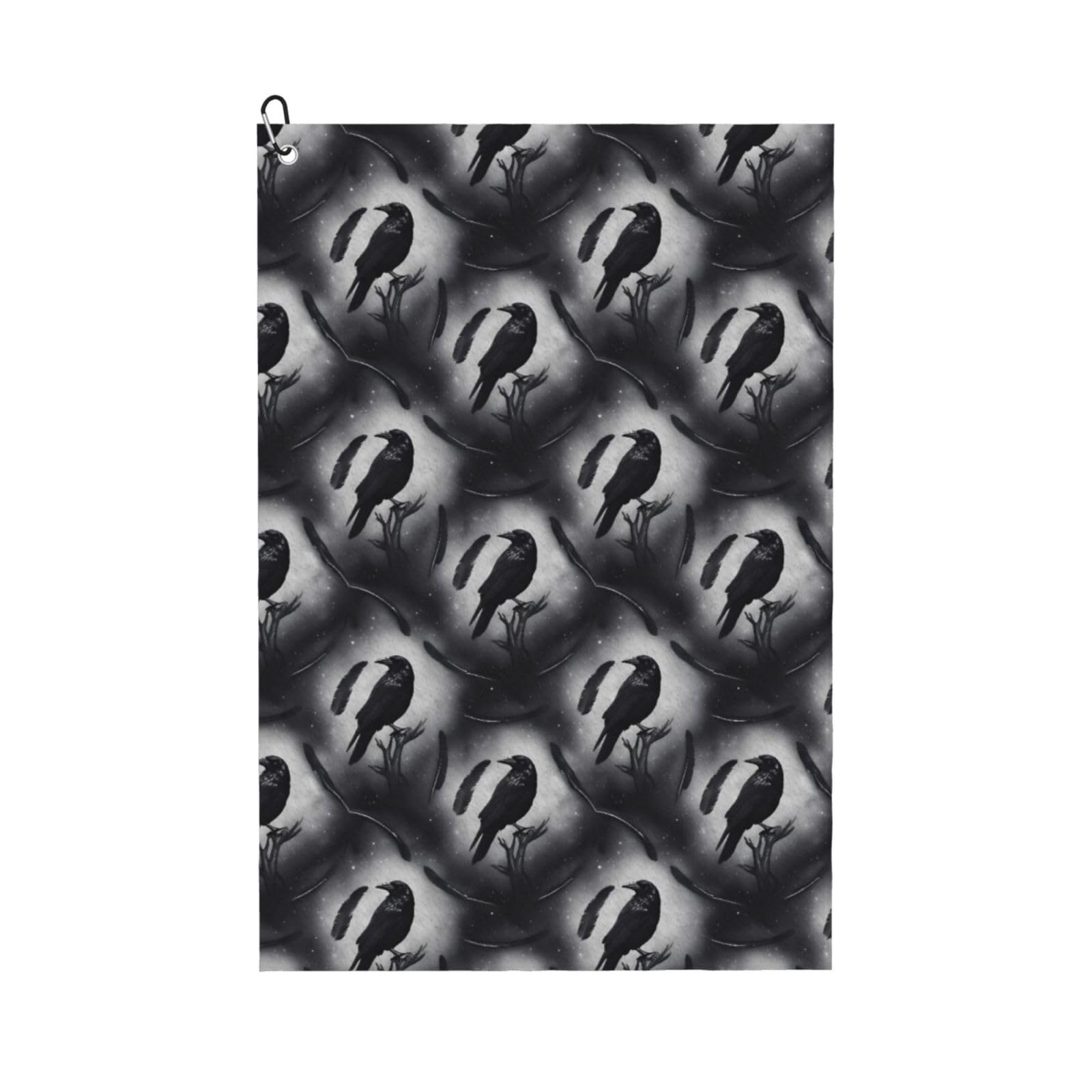 BSDFGSDD Black Crow Raven Golf Towel 24 x 16 inches