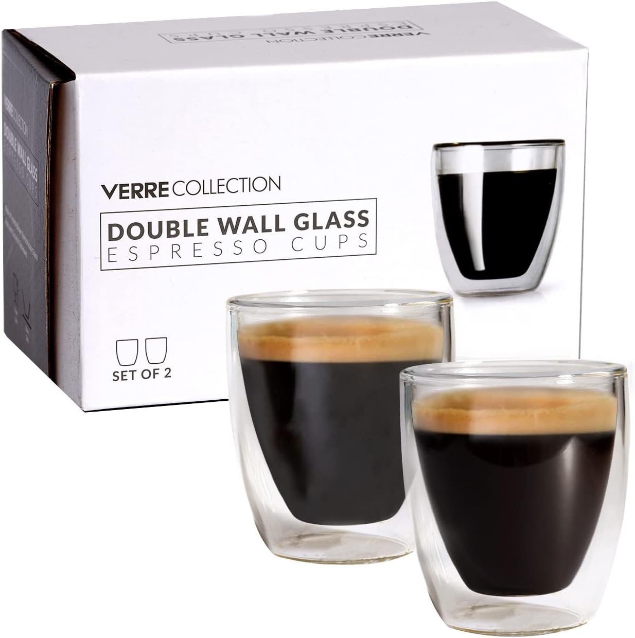 Double Wall Glass Espresso Latte Cappuccino Mug