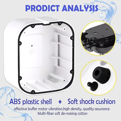 Miniatura 6 de Aquarium Air Pump Quietest for Fish Tank 20-300Gallon20-600Gallon,2 Air Outlets Ultra Silent Powerful Adjustable Aerator Pump for Livewell