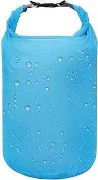 R2Depot Waterproof Dry Bag, 5L/10L/20L/40L/70L Dry Storage Bag for Kayaking, Gym, Hiking, Swimming Blue, 20L