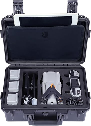 Lykus Titan MA220 - Funda rígida impermeable para DJI Air 2SMavic Air 2 Fly More Combo espacio dedicado para tabletas y tabletas Android de hasta 11