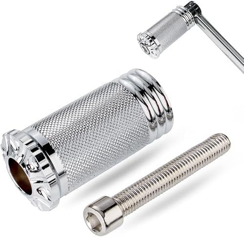 Apoya Pie para Motocicleta, Palanca de Cambio NegroCromo, CNC, Pie de Aleación Compatible con Harley Davidson Sportster, Touring, Softail, Street