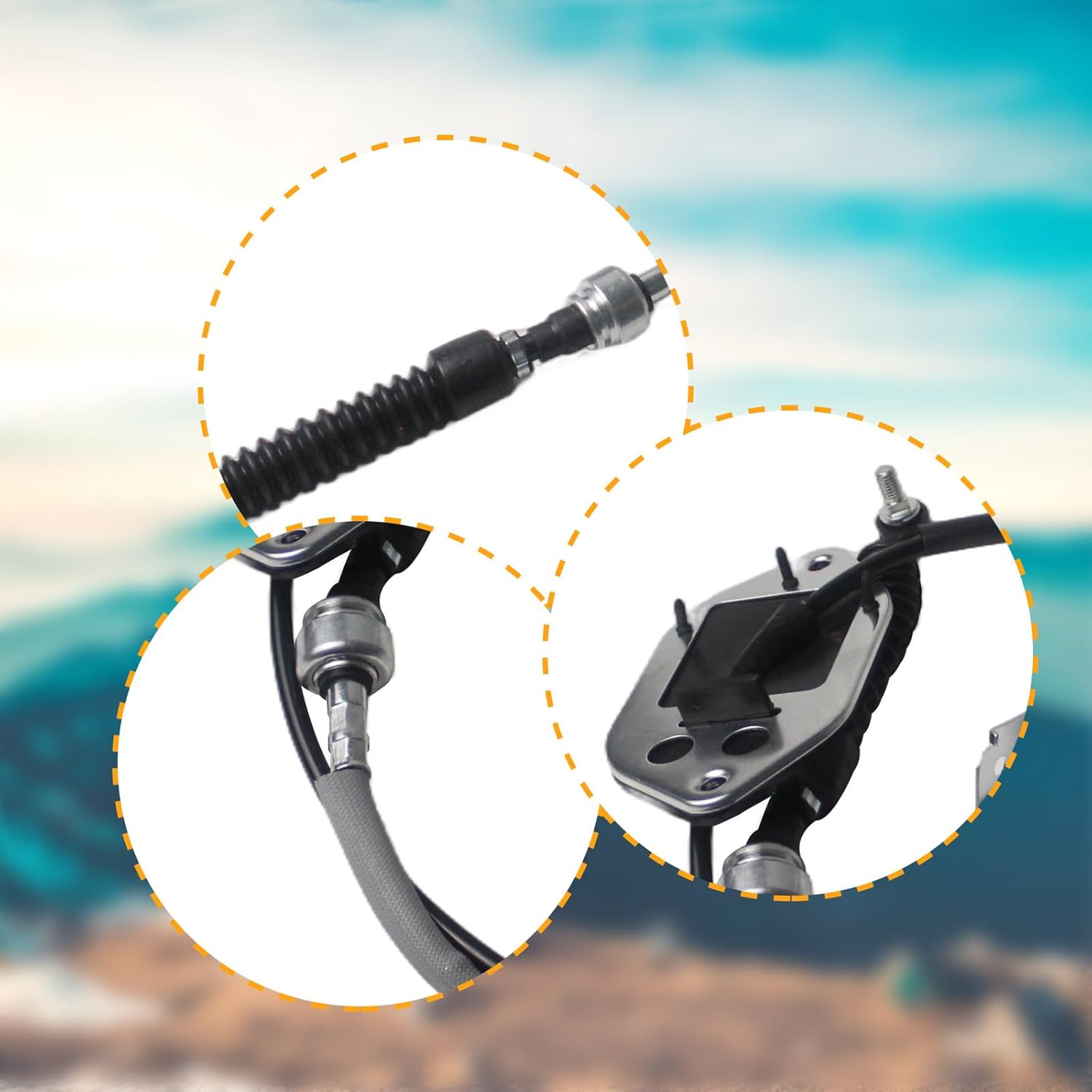 Auto Transmission Shift Control Cable Compatible with RAV4 2006 2007 2008 2009 2010 2011 2012, Replacement for Gearshift Cable, Replace 33820-42250