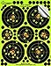 25 Pack - 10,2 cm “Stick & Splatter” Splatterburst Klebend Reaktive Schussziele - Sehen Sie Ihre Schüsse aufbrechen helles fluoreszierendes Gelb beim Aufprall - Ausgezeichnet für alle Schusswaffen, Gewehre, Pistolen, Luftgewehre und Airsoft