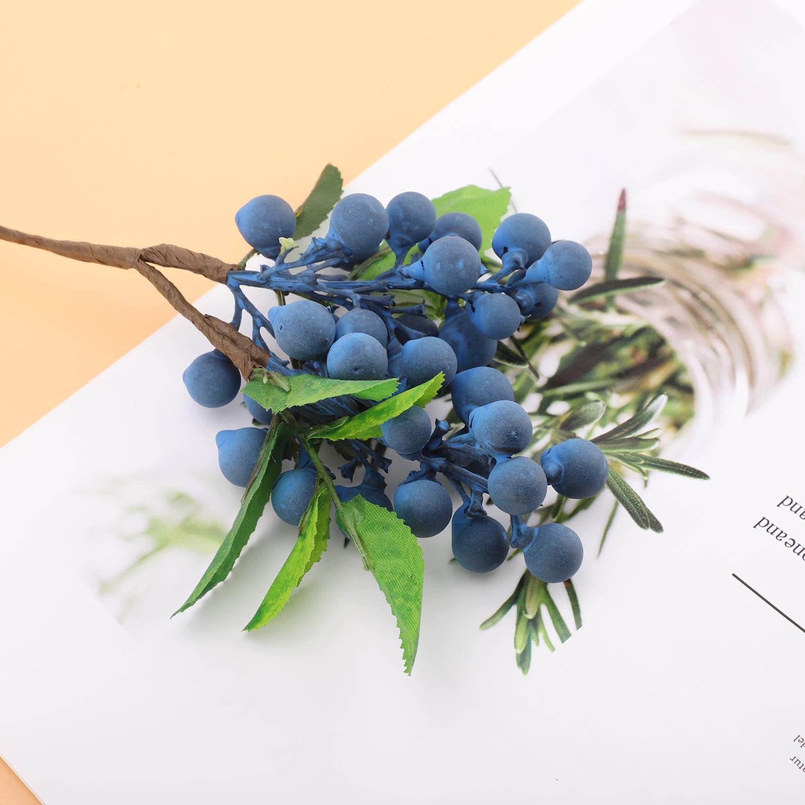 20 Stück Künstliche Blaubeeren – Realistische Deko Für Zuhause, Hochzeit, Küche