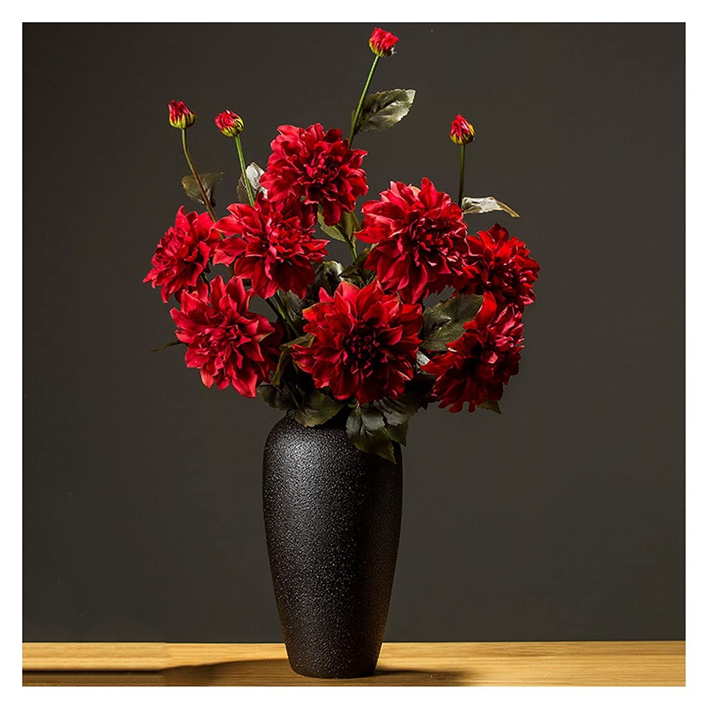Bouquet d'automne artificiel dahlia pour decorer la table a manger du salon