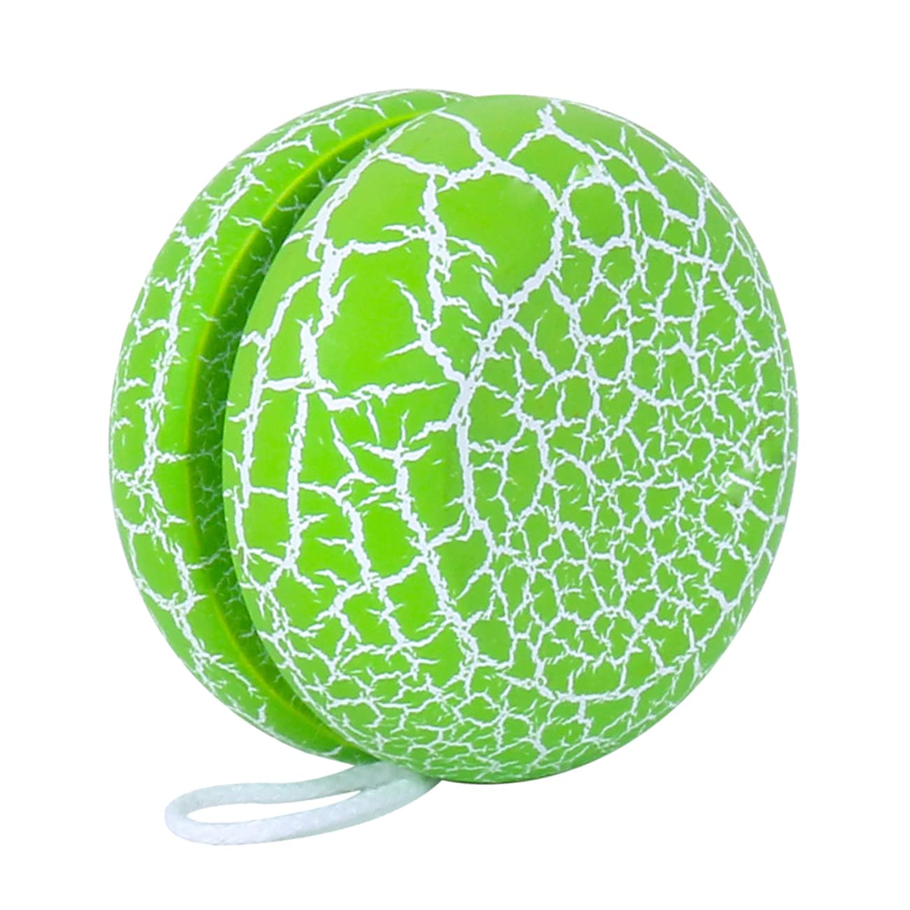 SUPVOX Auto Return Wooden Boys and Girls Yoyo Toy for Beginners Retro Design Colorful Cracks for Playtime