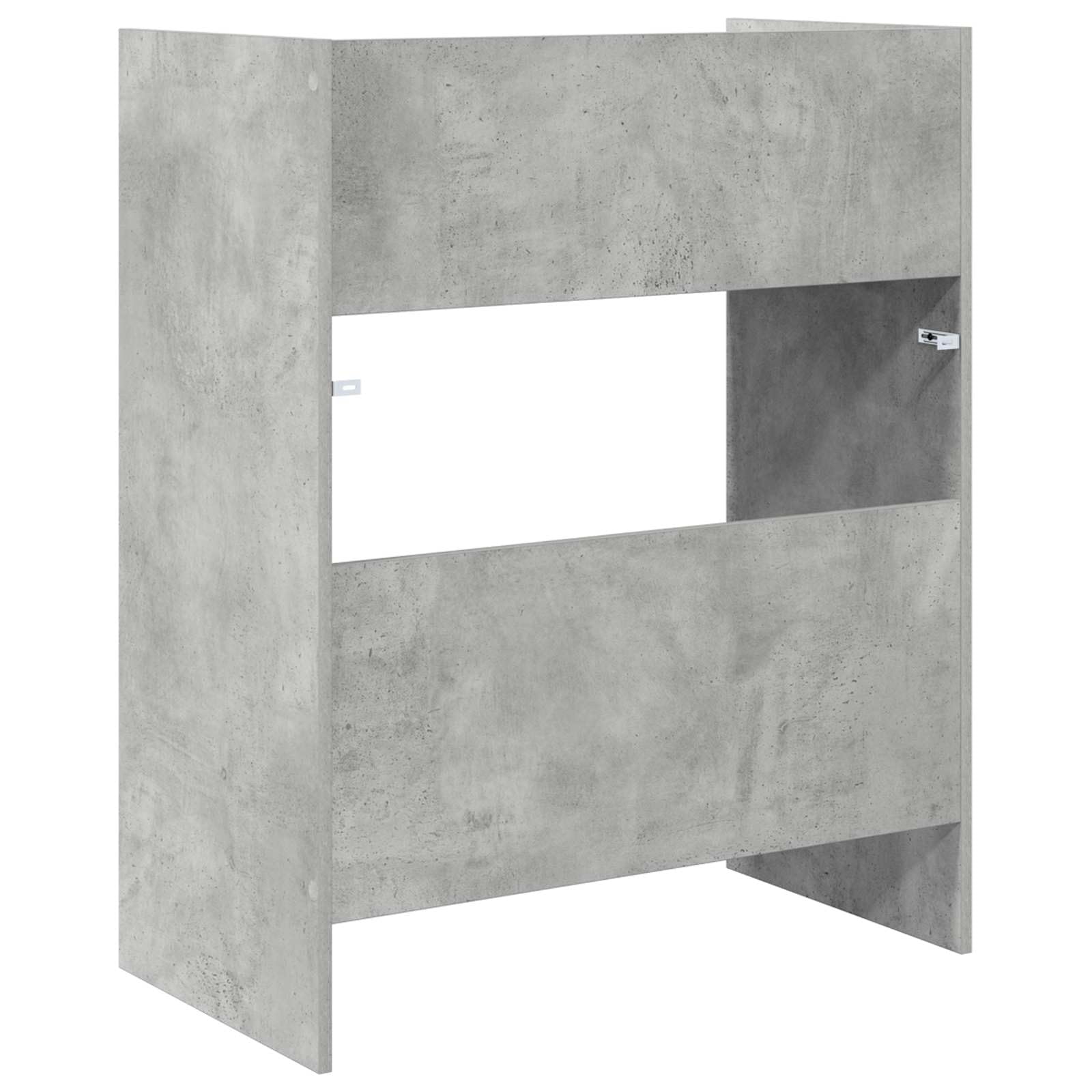 vidaXL DJ Tisch Betongrau 102 x 45 x 102 cm Holzwerkstoff, U-Form, modernes DJ-Pult, ergonomischer Musikarbeitsplatz, vielseitige Audio-Ausrüstung, Profi-Station