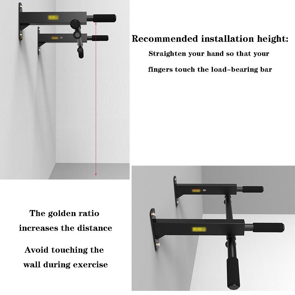 Pull Up Bar Sbarra da Trazioni Muro,Barra per Trazioni da Parete per Interni per Uso Domestico,Barra Superiore per Attrezzature per Il Fitness All'aperto,Cuscinetto 300 kg